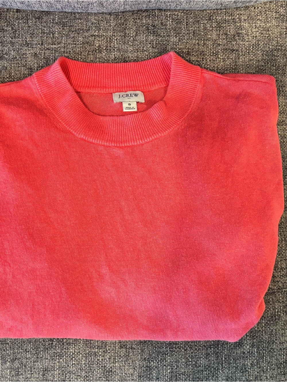J. Crew Women's Coral Crewneck Sweater